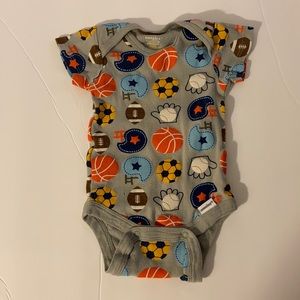 Sports onesie baseball soccer football basketball size 0 to 3 months